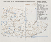 Carton justificatif des levés et documents cartographiques utilisés (Figure 1)